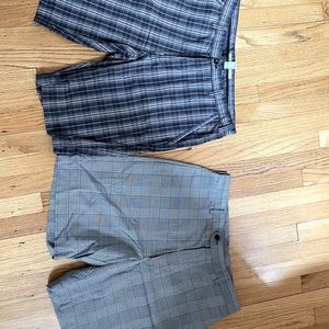 2 pairs of men’s shorts both size 34 waist